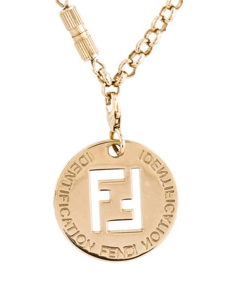 fendi identification collana|authentic fendi logo.